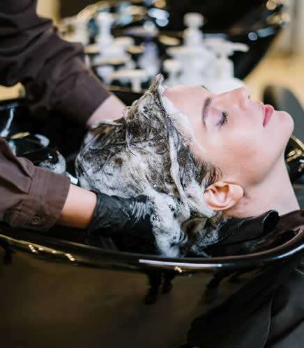 shampoo and blow dry service